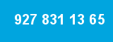 927 831 13 65 927 831 13 65
